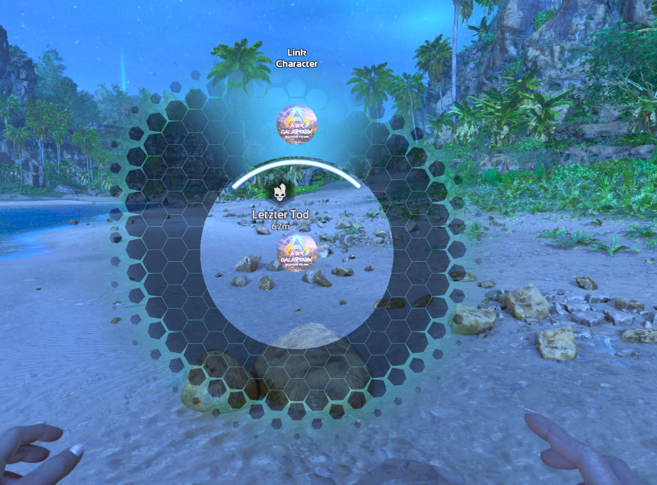 Step 3 – Open the radial menu in ARK